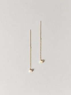 Opal Chain Earrings