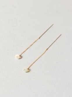 Opal Chain Earrings -Rikumo 8.6.4 DESIGN LTD Opal Chain Earrings 14KG 2