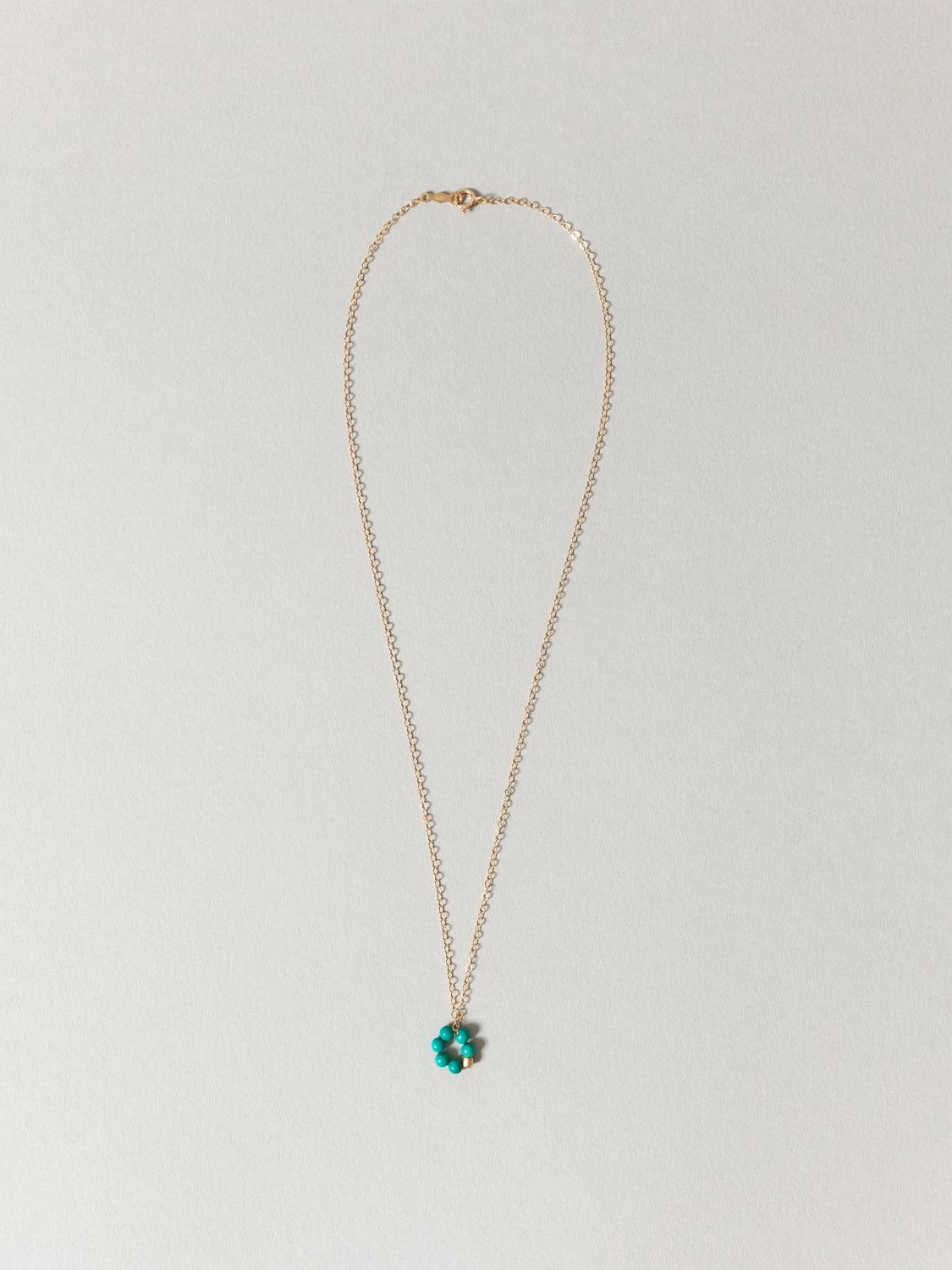 Turquoise Flower Necklace 3 Turquoise Flower Necklace