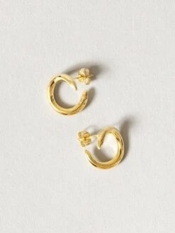 Ivy Pierce Earrings - Thick 10 Ivy Pierce Earrings - Thick -Rikumo Byoka Ivy Pierce Earrings Thick Gold 1