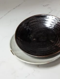 Kuro Minoyaki Plate 9 Kuro Minoyaki Plate -Rikumo Ceramics Lifestyle 37