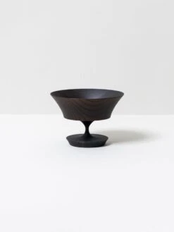 Sinafu Small Stand Bowl - Hasori (Black)