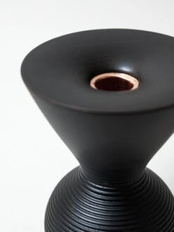 Musubi Vase - Hi -Rikumo Gato Woodworks Musubi Vase Hi Black 3