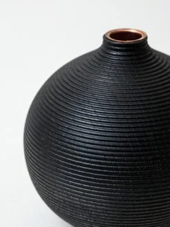 Musubi Vase - Sora -Rikumo Gato Woodworks Musubi Vase Sora Black 3