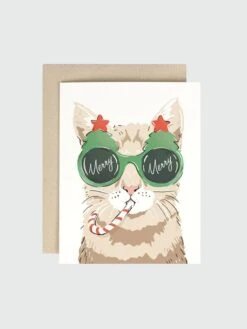 Greeting Card - Merry Merry Cat
