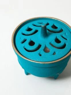 Wave Incense Holder -Rikumo IWACHU Incense Holder Wave Turquoise 2