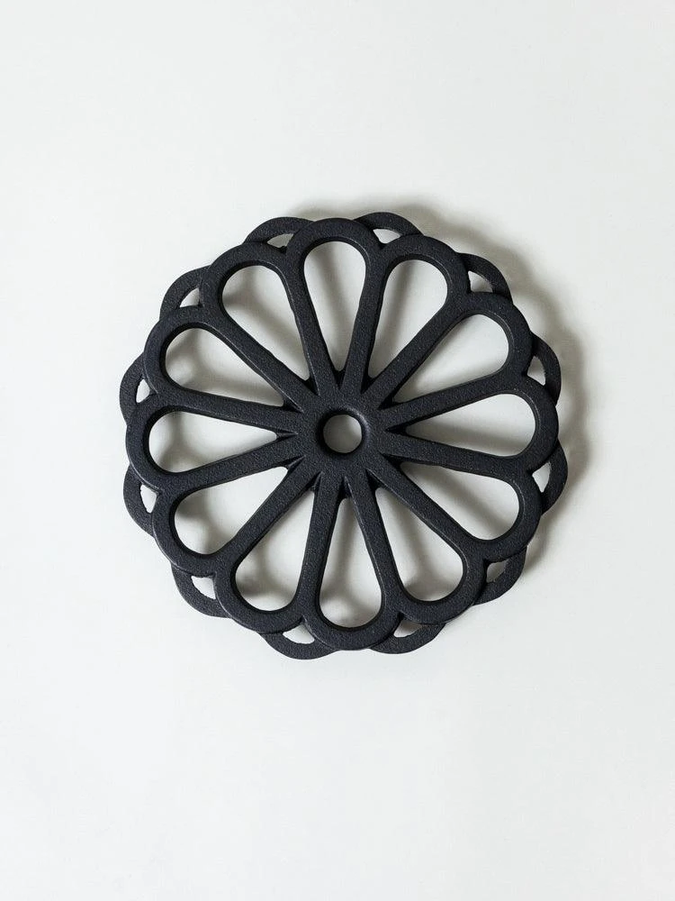 Iwachu Cast Iron Trivet - Kiku 3 Iwachu Cast Iron Trivet - Kiku