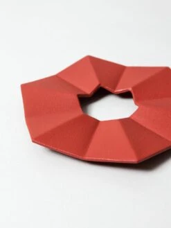 Iwachu Cast Iron Trivet - Origami Red -Rikumo Iwachu Cast Iron Trivet Origami Red 3