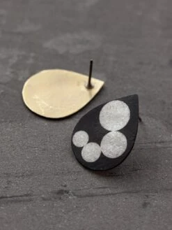 Monochrome Earrings -Rikumo Jewelry 4