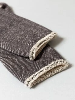 Silk Cotton Lounge Socks - Charcoal -Rikumo Knitwin Silk Cotton Lounge Socks Charcoal 3