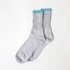 Silk Cotton Socks, Grey 1 Silk Cotton Socks, Grey -Rikumo Knitwin Silk Cotton Socks Grey 1