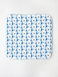 Haikara Little Handkerchief - Polar Bear -Rikumo Kontex Haikara Little Handkerchief Polar Bear Blue 4