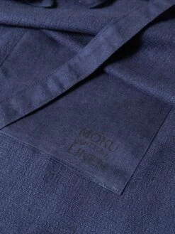 Moku Linen Apron -Rikumo Kontex Moku Linen Apron Ink Blue 4