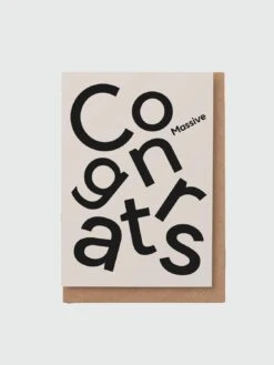 Greeting Card - Massive Congrats