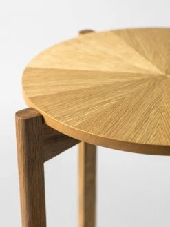 Rays Side Table -Rikumo MORIKOUGEI CO LTD Rays Side Table Japanese Oak 2