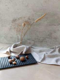 Tsuki-Jiri Indigo Oak Plate 16 Tsuki-Jiri Indigo Oak Plate -Rikumo MORIKOUGEI CO LTD Tsuki Jiri Indigo Oak Plate Lifestyle 2