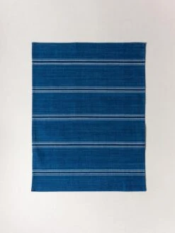 Matsusaka Cotton Placemat 11 Matsusaka Cotton Placemat -Rikumo Marukawa Shoten Matsusaka Cotton Placemat Navy Stripe 2