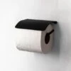 Kanamono Toilet Paper Holder With Cover 2 Kanamono Toilet Paper Holder With Cover -Rikumo Muro Kanamono Toilet Paper Holder Black 2