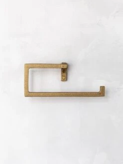 Kanamono Towel Hanger -Rikumo Muro Kanamono Towel Hanger Brass 4