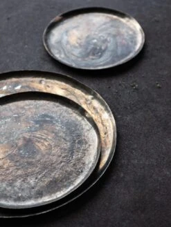 Fujita Swirl Plate - Round 17 Fujita Swirl Plate - Round -Rikumo Nagako Fujita Metalworks Lifestyle 14