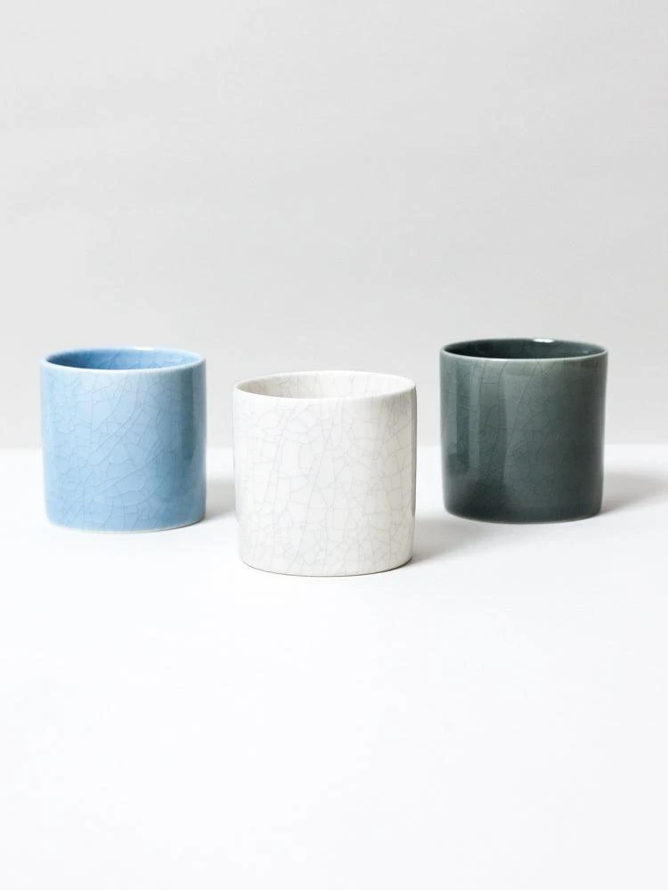 Nankei Banko Yaki Crackle Tea Cup 3 Nankei Banko Yaki Crackle Tea Cup