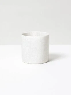 Nankei Banko Yaki Crackle Tea Cup 11 Nankei Banko Yaki Crackle Tea Cup -Rikumo Nankei Pottery Co Ltd Nankei Banko Yaki Crackle Tea Cup White 1