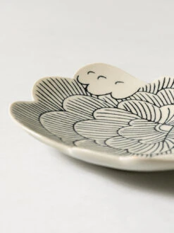 FUGA Wind Flower Plate - White 8 FUGA Wind Flower Plate - White -Rikumo Naomitu Pottery FUGA Wind Flower Plate White 2