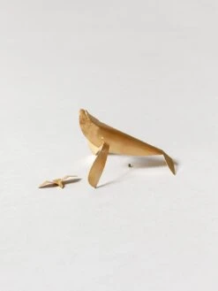 Ren Brass Seagull And Whale Mobile -Rikumo REN Brass Mobile Seagull and Whale 1