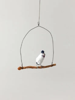 Roost Wire Bird Mobile - Blue Owl -Rikumo Rojinosora Roost Wire Bird Mobile Blue Owl 11