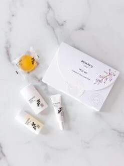 Ruhaku Skincare Trial & Travel Set -Rikumo Ruhaku Gettou on Marble 11