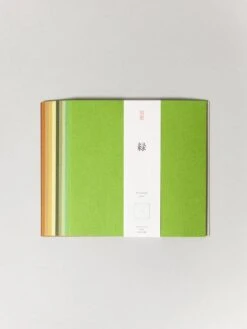 Washi Origami Paper -Rikumo Shogado Washi Origami Green 1