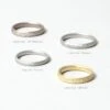 Center Cast Platinum Wedding Band