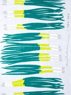 SOU•SOU Tenugui - Scallions 8 SOU•SOU Tenugui - Scallions -Rikumo Sou Sou Tenugui Towel Scallions 2