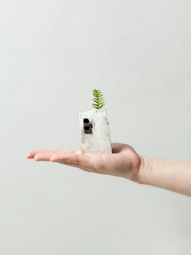 Ceramic City Bud Vase No. 12 4 Ceramic City Bud Vase No. 12 - Image 2