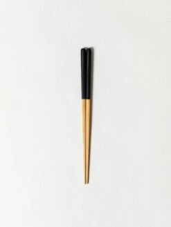 Susu Round Bamboo Chopsticks -Rikumo Yamachiku Susu Bamboo Round Chopsticks Black 2