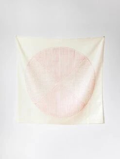 Rikumo -Rikumo Yamada Seni Co Yamada Linen Furoshiki Curcle and Line Natural 2