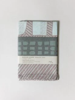 Yamada Linen Furoshiki - Shape And Line 11 Yamada Linen Furoshiki - Shape And Line -Rikumo Yamada Seni Co Yamada Linen Furoshiki Shape and Line Grey 1