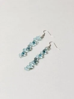 Glass Earrings - Rain 11 Glass Earrings - Rain -Rikumo Yoko Yano Glass Earrings Rain Blue 1 45c19e31 5ee8 41c6 a53b 182cdbe38b53